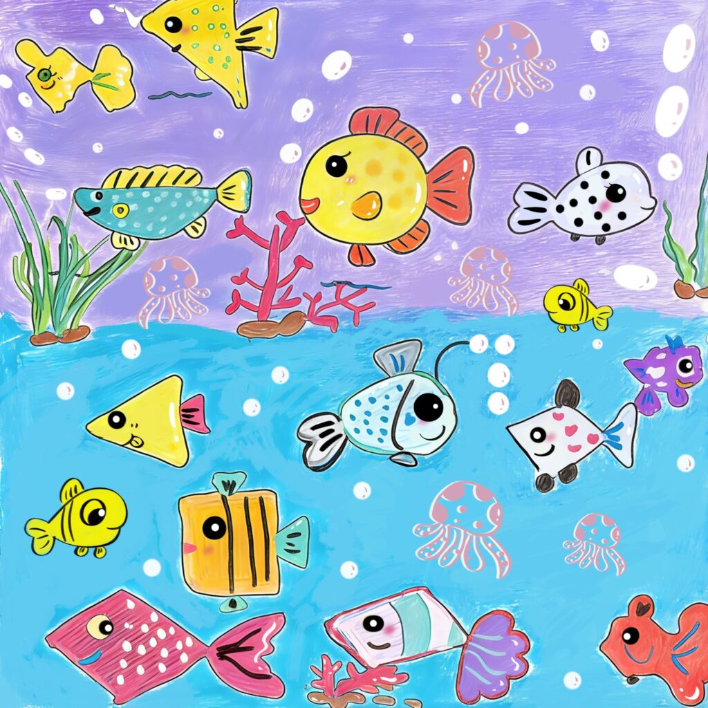 🐠 海底派对!Purusa Liu 全新童趣水彩作品上线